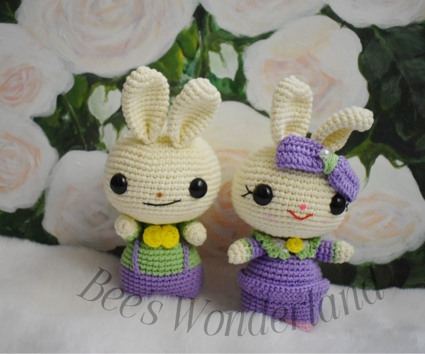Crochet purple Bunny Amigurumi