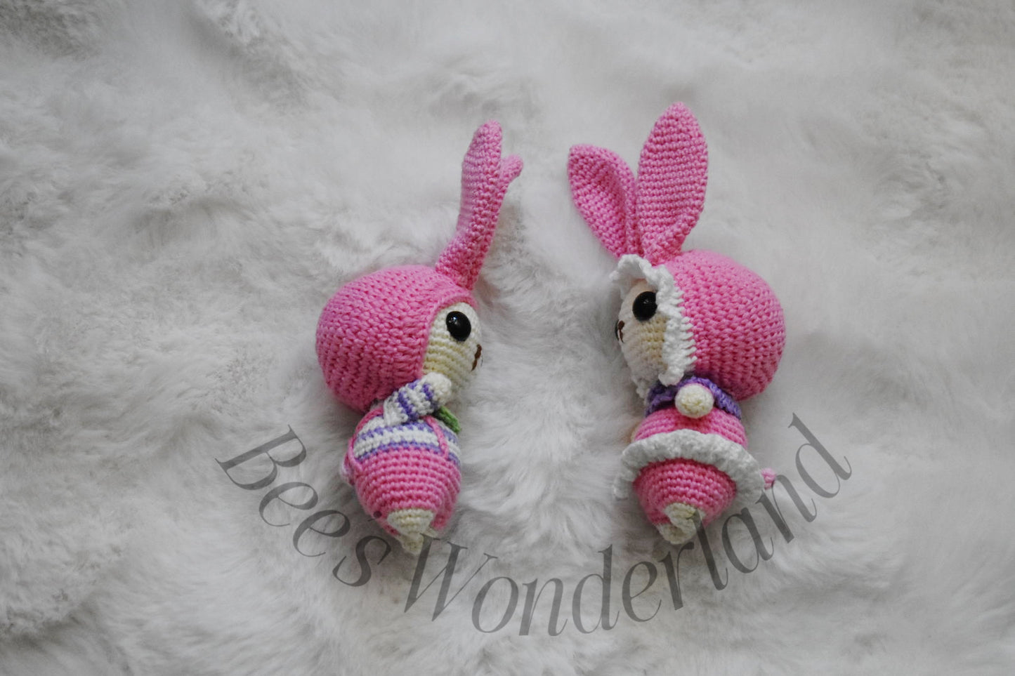 Crochet pink Bunny Amigurumi