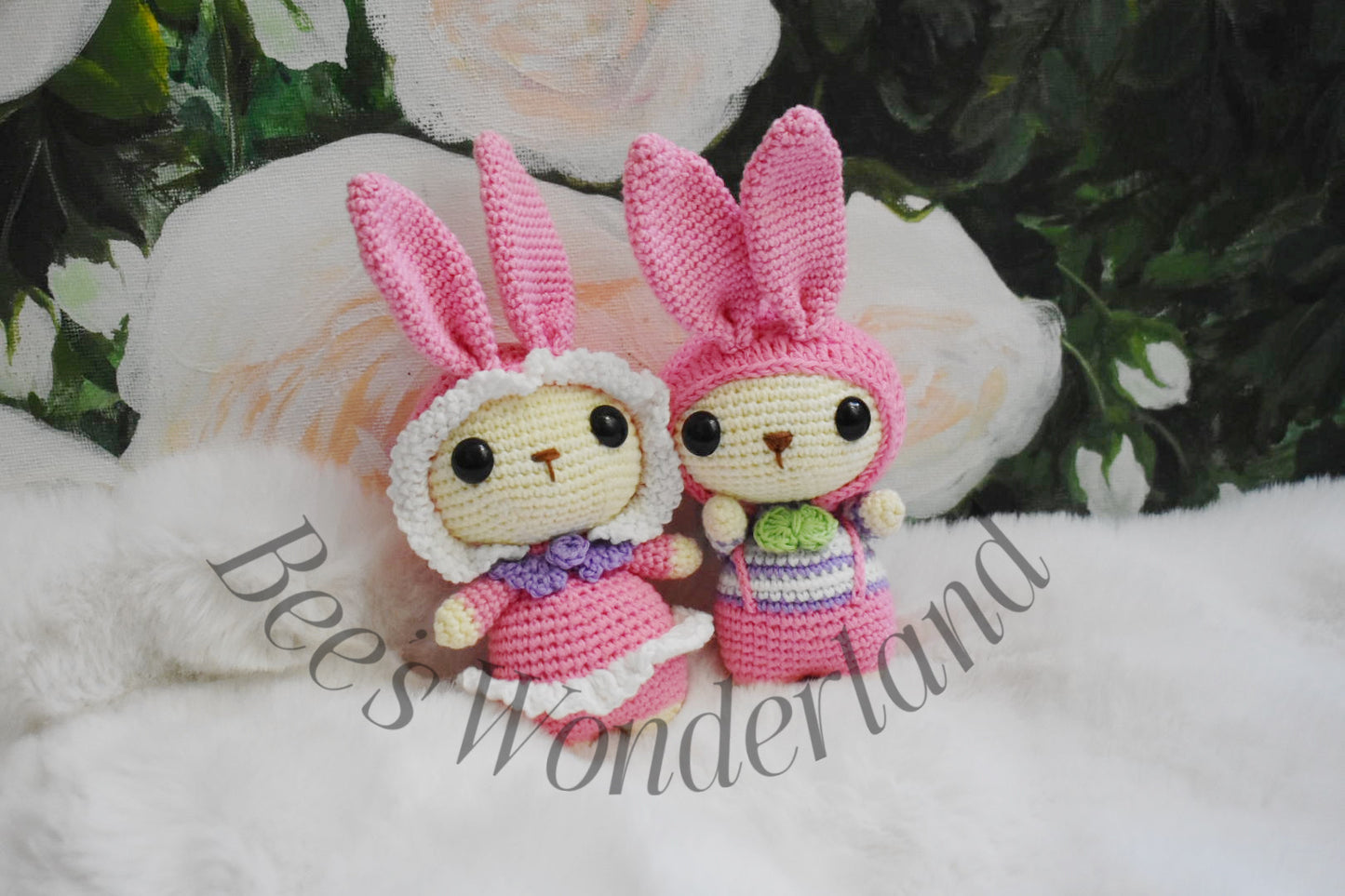Crochet pink Bunny Amigurumi