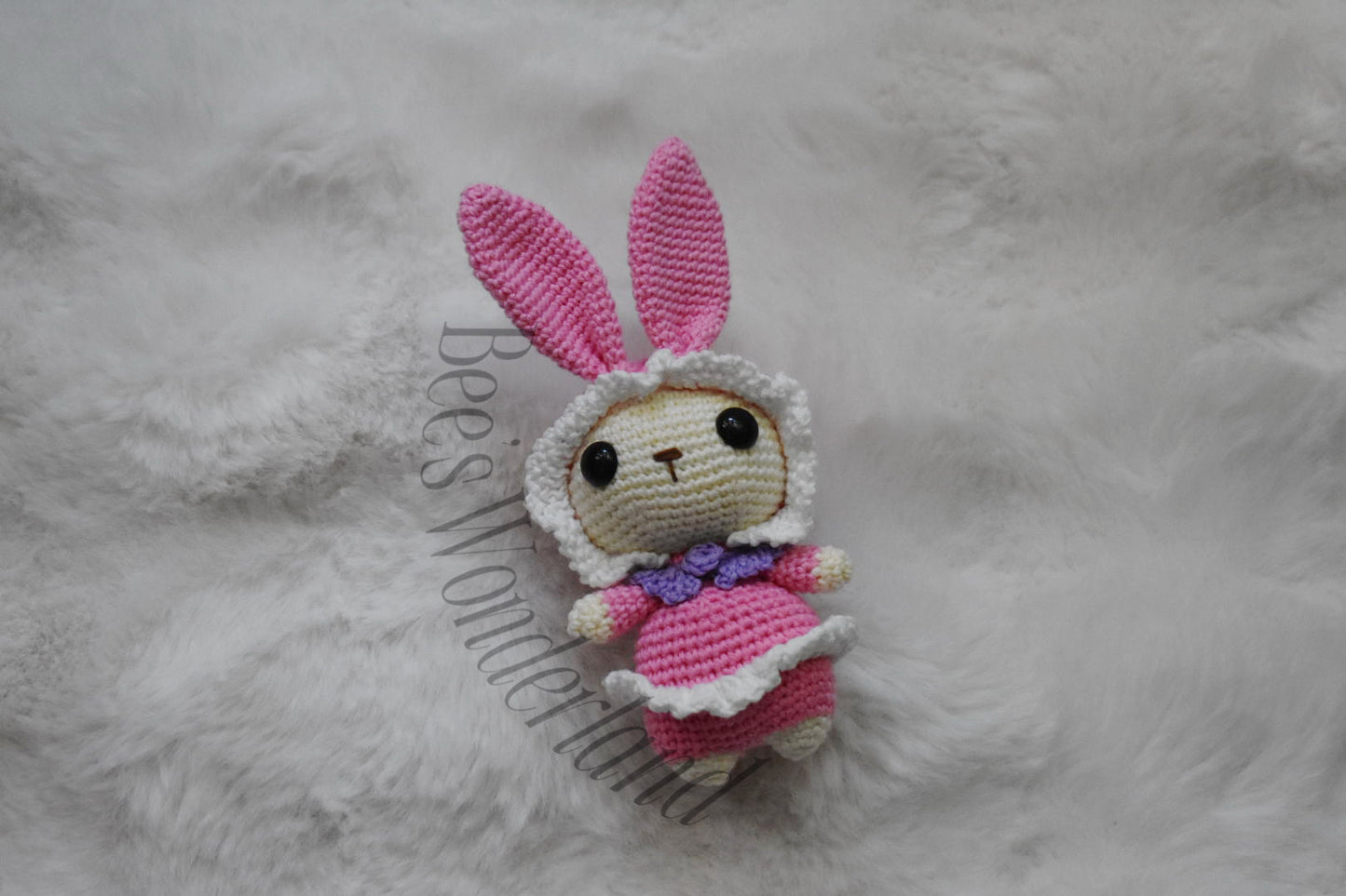 Crochet pink Bunny Amigurumi