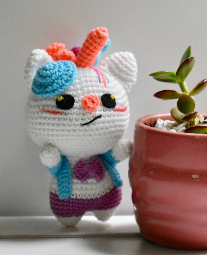 Crocheted Unicorn Boy