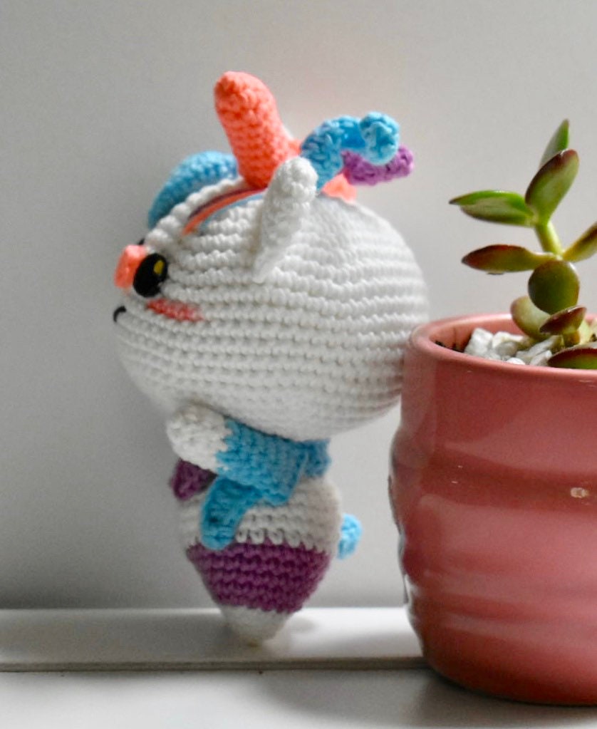 Crocheted Unicorn Boy