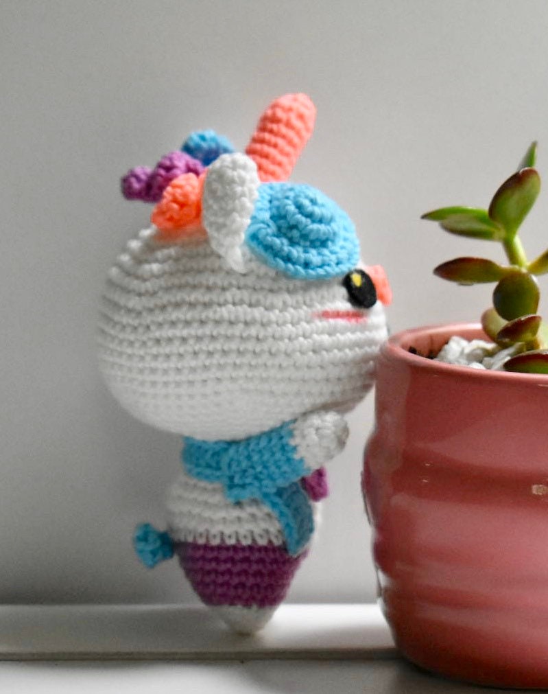 Crocheted Unicorn Boy