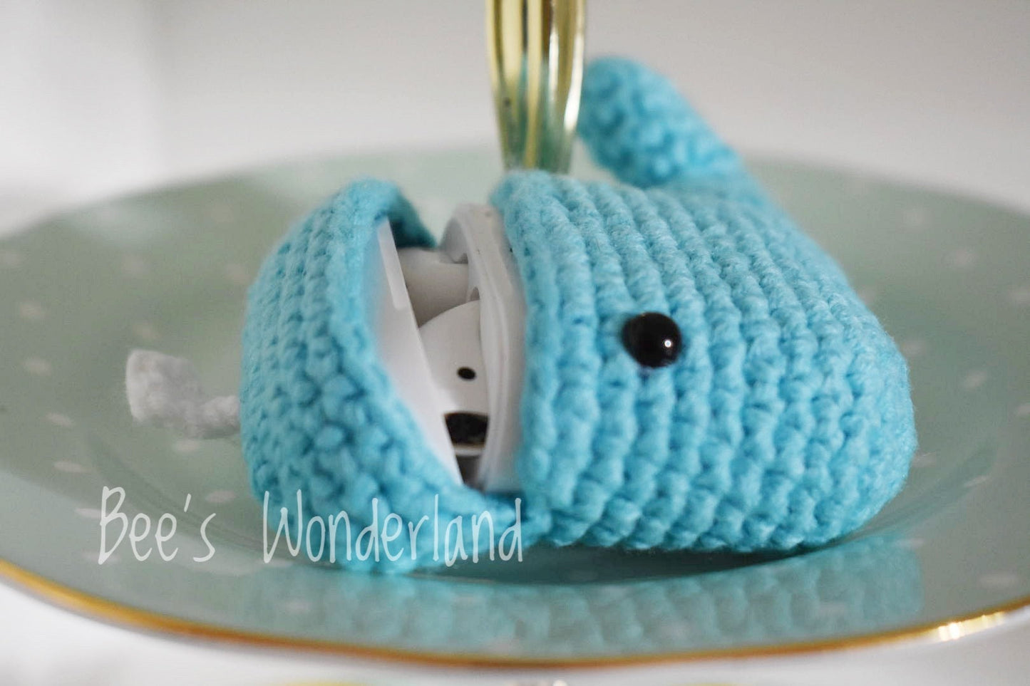 Whale AirPod case, Crochet AirPod case, Handmade case, cute cartoon characters, stocking stuffers, Blue Airpod case