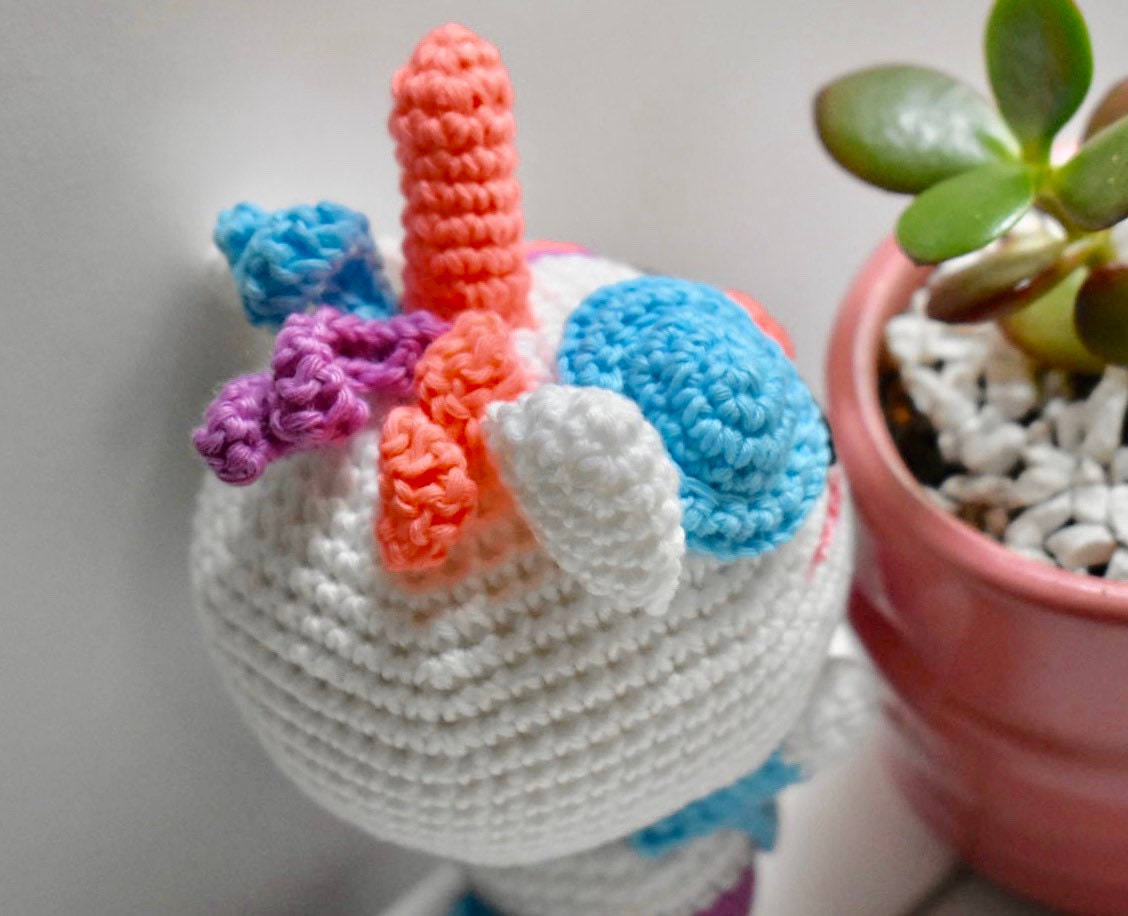Crocheted Unicorn Boy