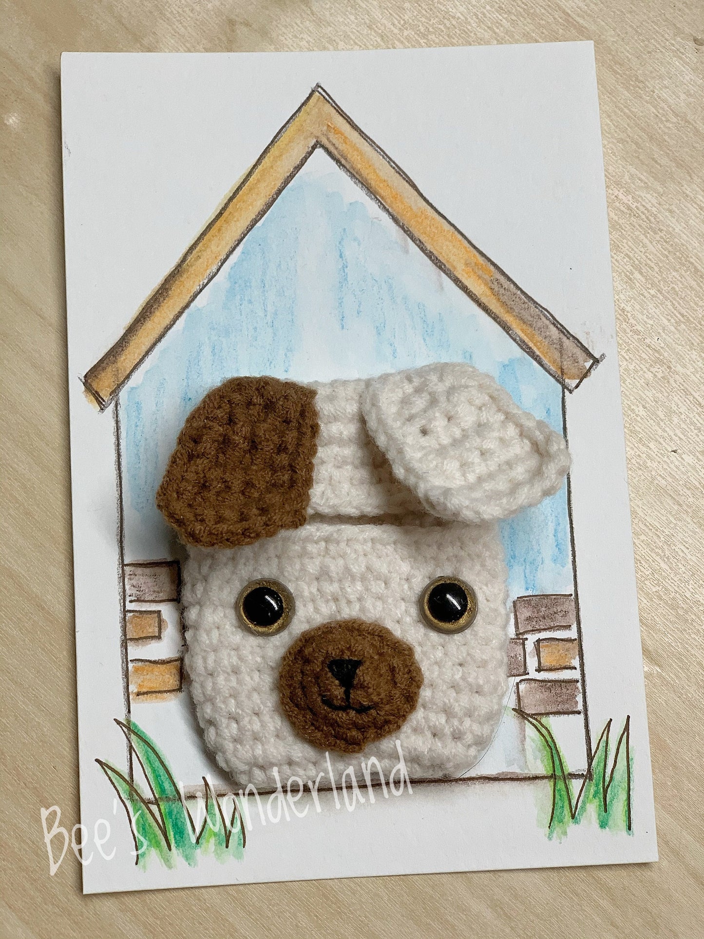 Crocheted Puppy AirPod case