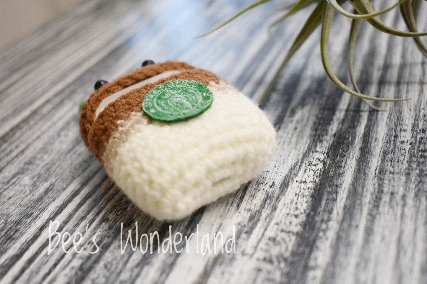 Crocheted Starbucks AirPod case