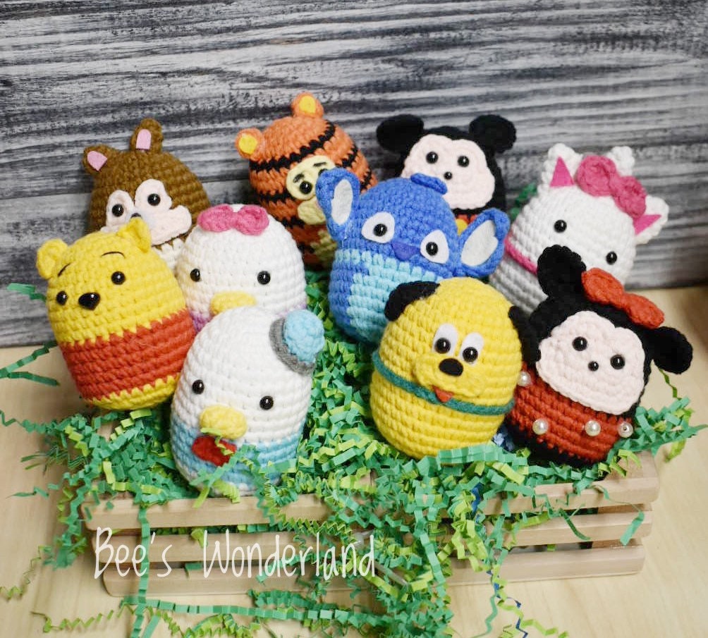 Crocheted Disney Tsum Tsum Amigurumi