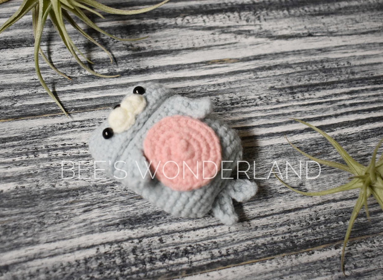 Seal Crocheted AirPod case