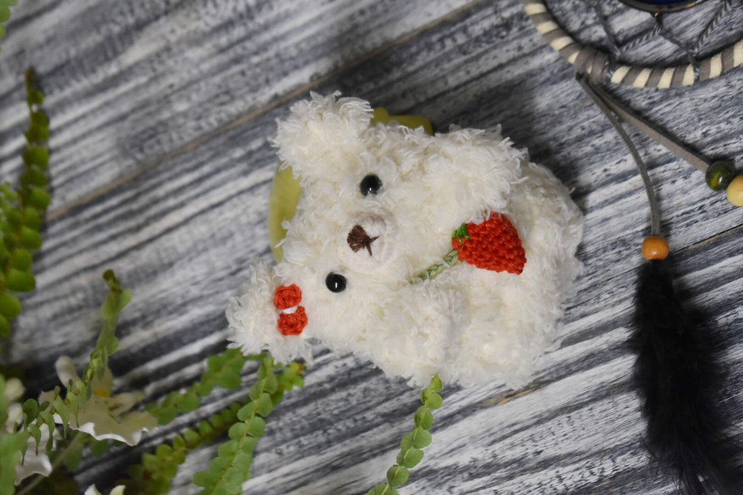 AirPod case, Crochet AirPod case, Handmade case, cute cartoon characters, stocking stuffers, Polar bear AirPod case, White Bear AirPods case