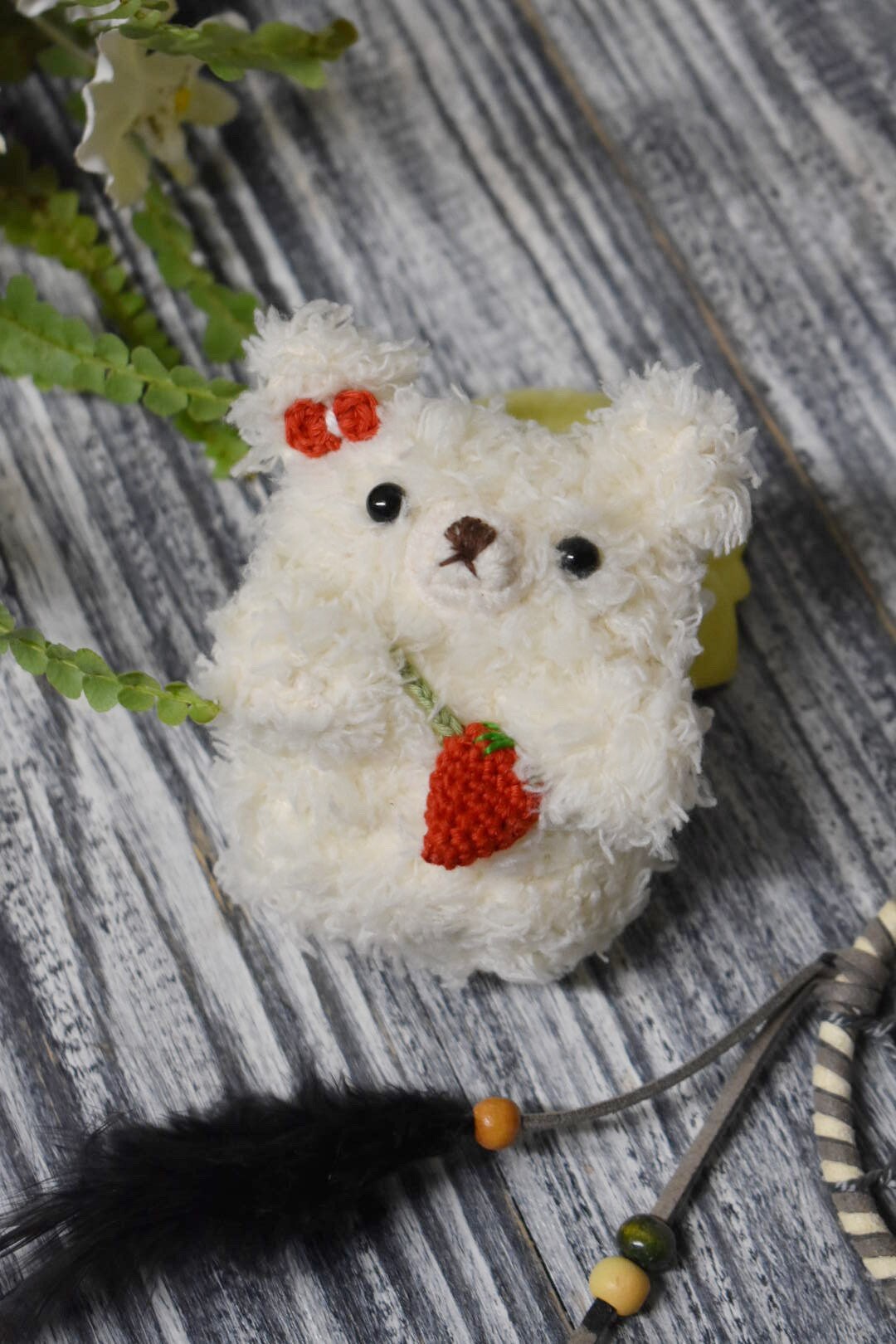 AirPod case, Crochet AirPod case, Handmade case, cute cartoon characters, stocking stuffers, Polar bear AirPod case, White Bear AirPods case