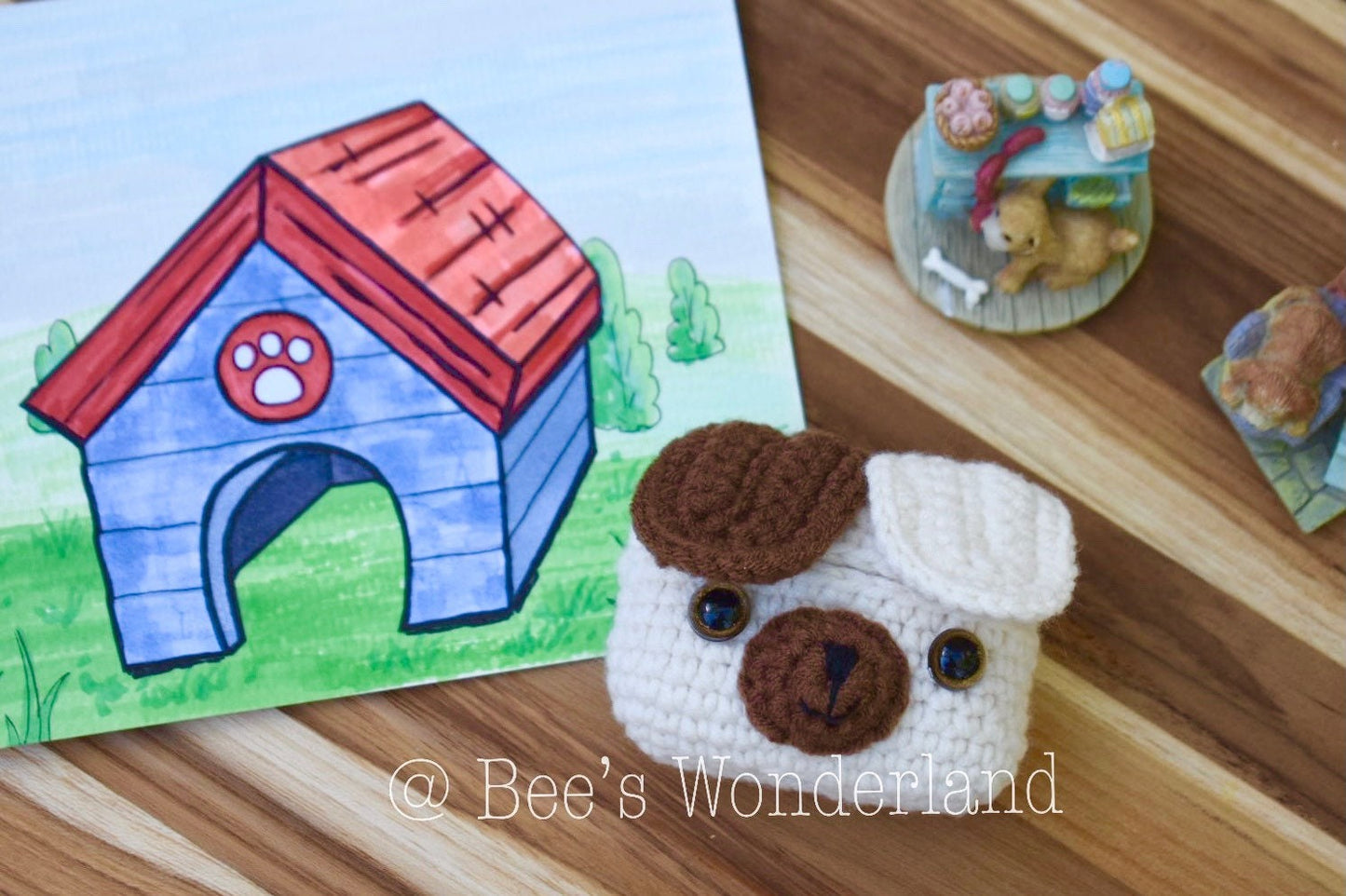 Crocheted Puppy AirPods Pro case