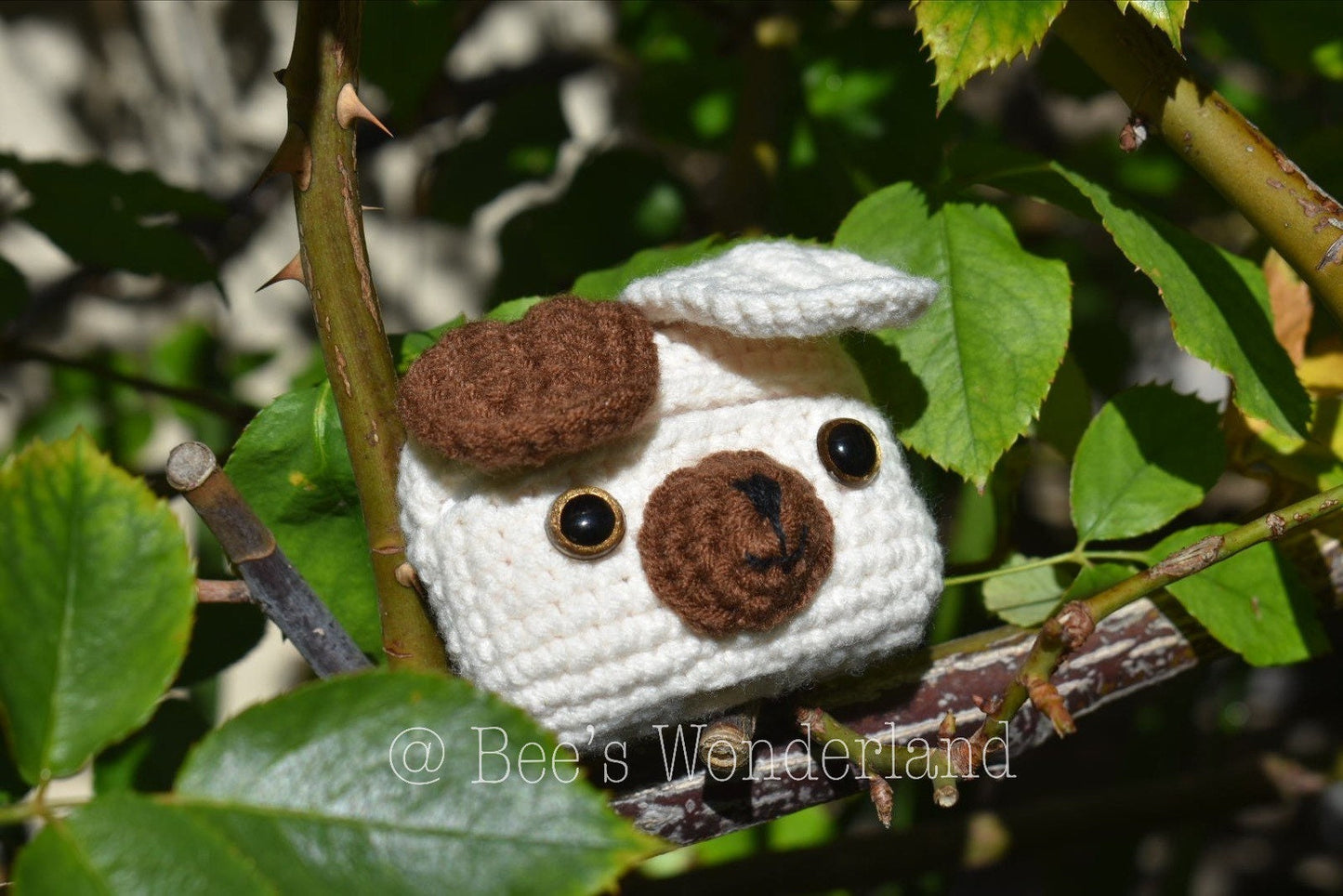 Crocheted Puppy AirPods Pro case