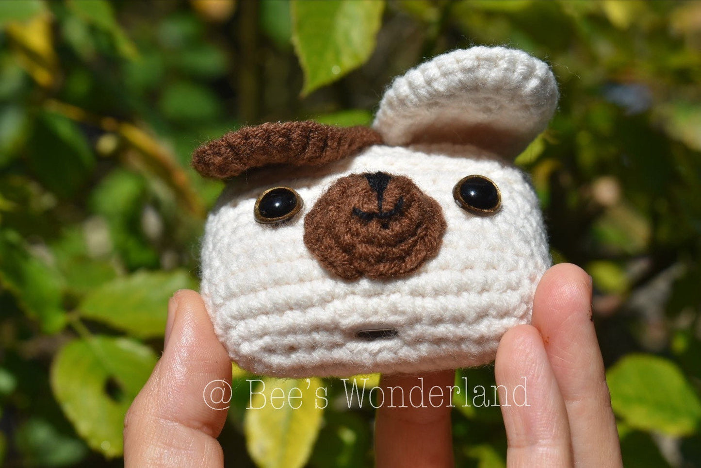 Crocheted Puppy AirPods Pro case