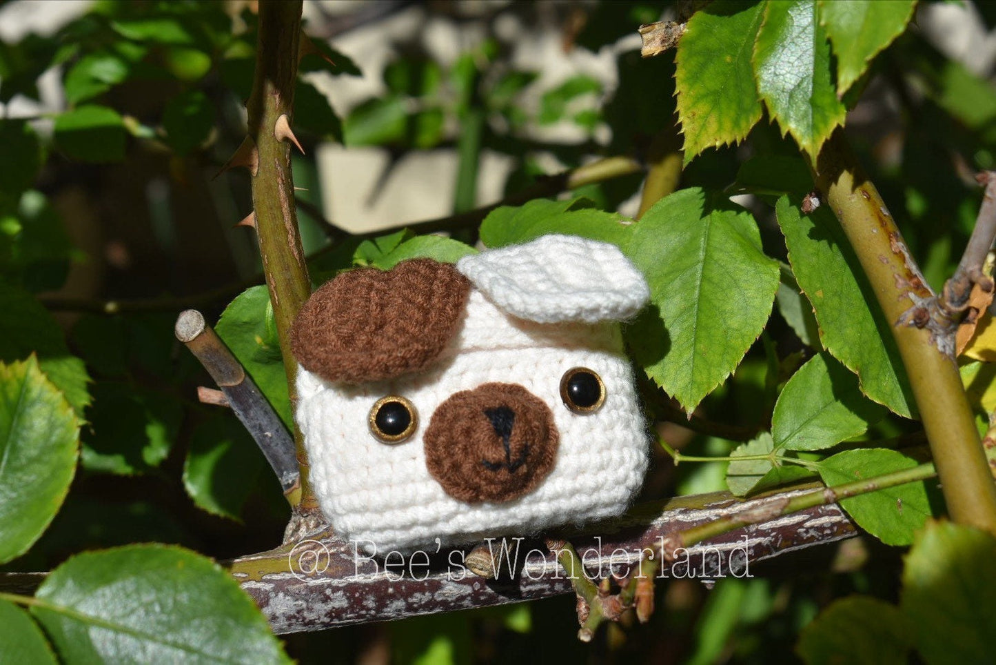 Crocheted Puppy AirPods Pro case