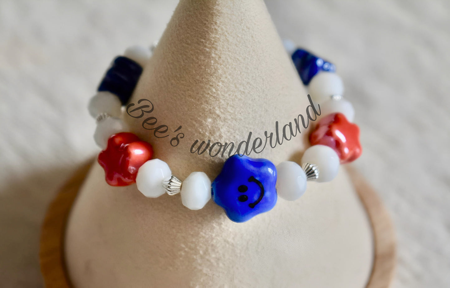 Patriotic Red/white and blue bracelet for kids