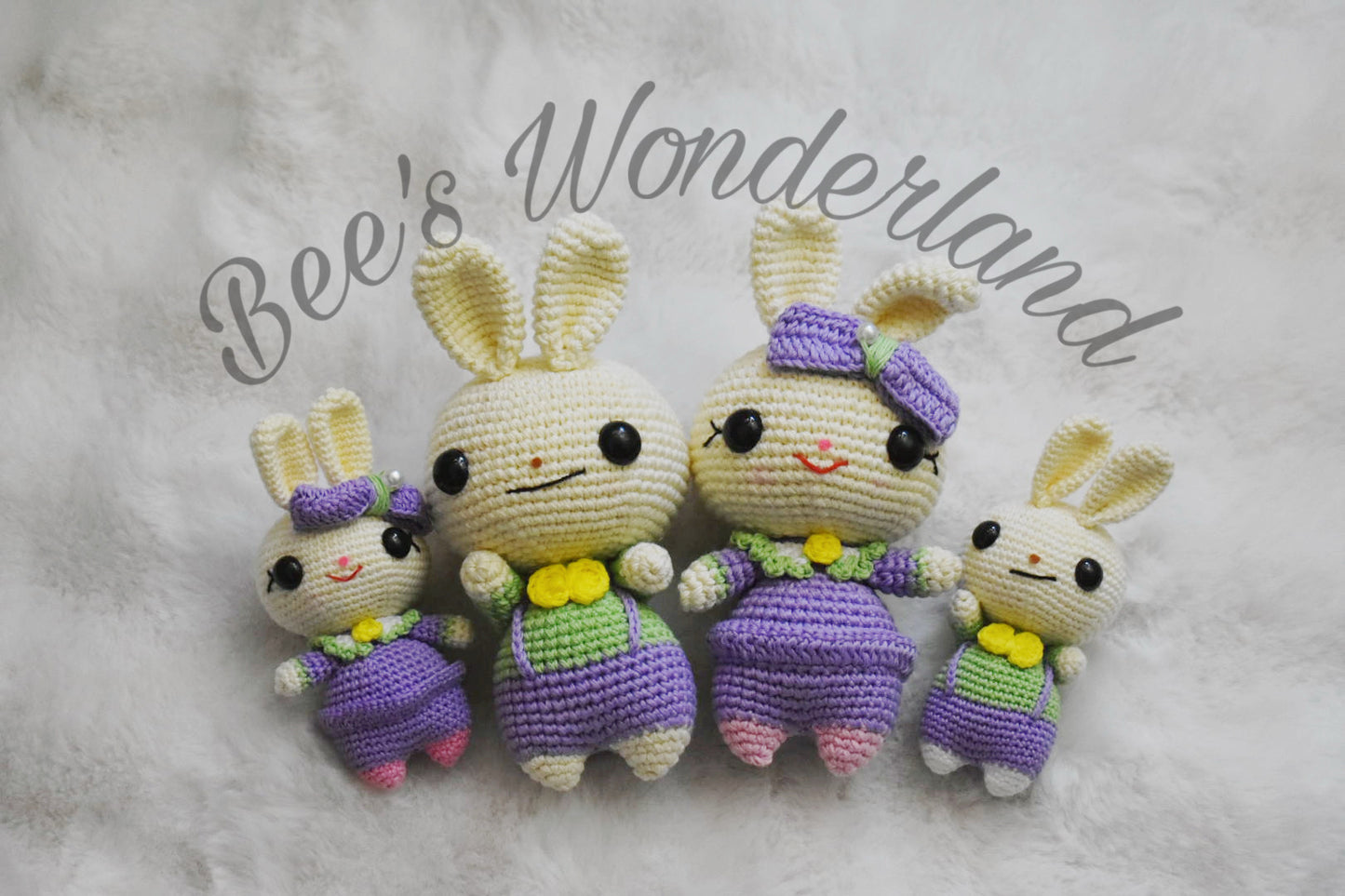 Crochet purple Bunny Amigurumi