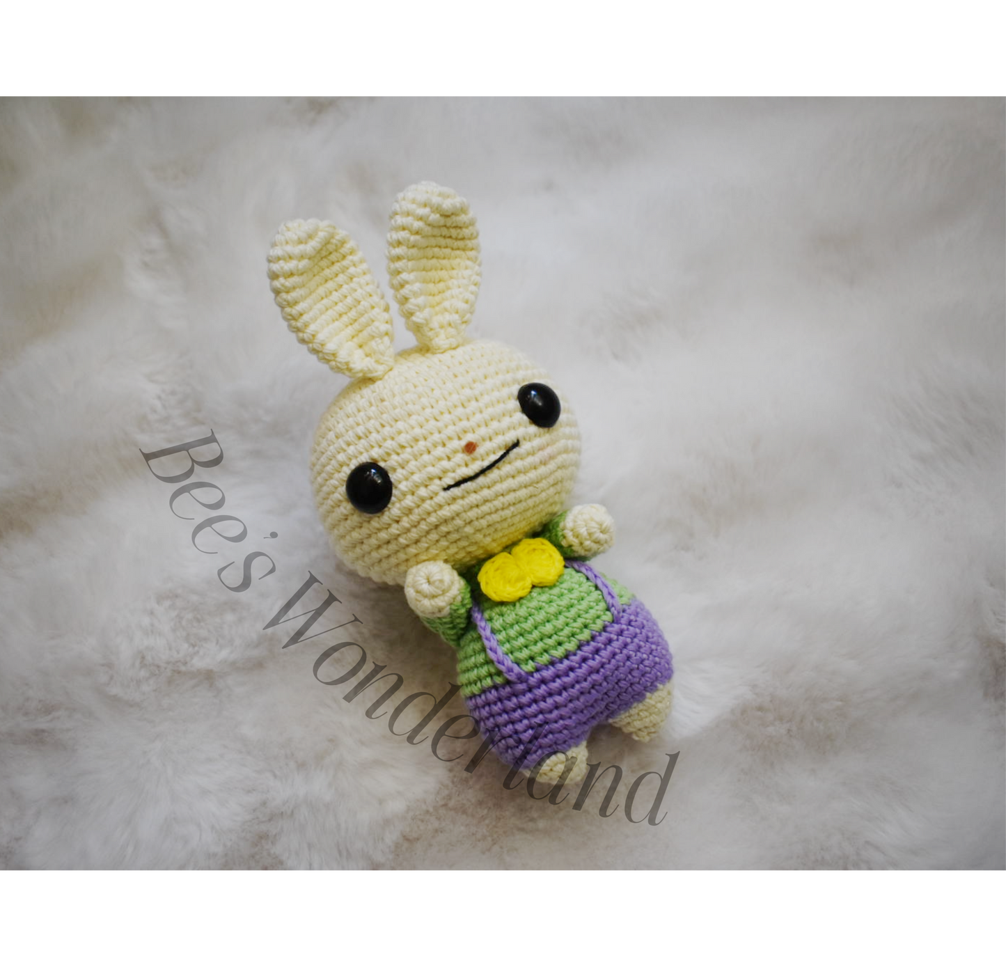 Crochet purple Bunny Amigurumi
