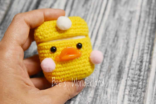 Crocheted Duck AirPods case