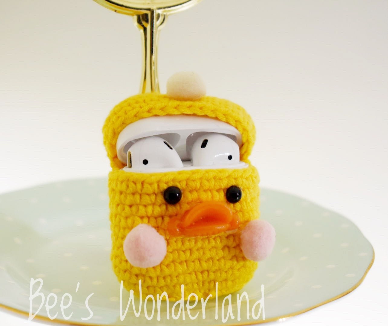 Crocheted Duck AirPods case