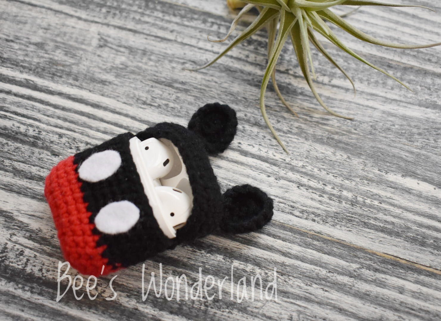 Mickey AirPod case, Crochet AirPod case, Handmade case, cute cartoon characters, stocking stuffers, Disney AirPod case, Kawaii Airpod case
