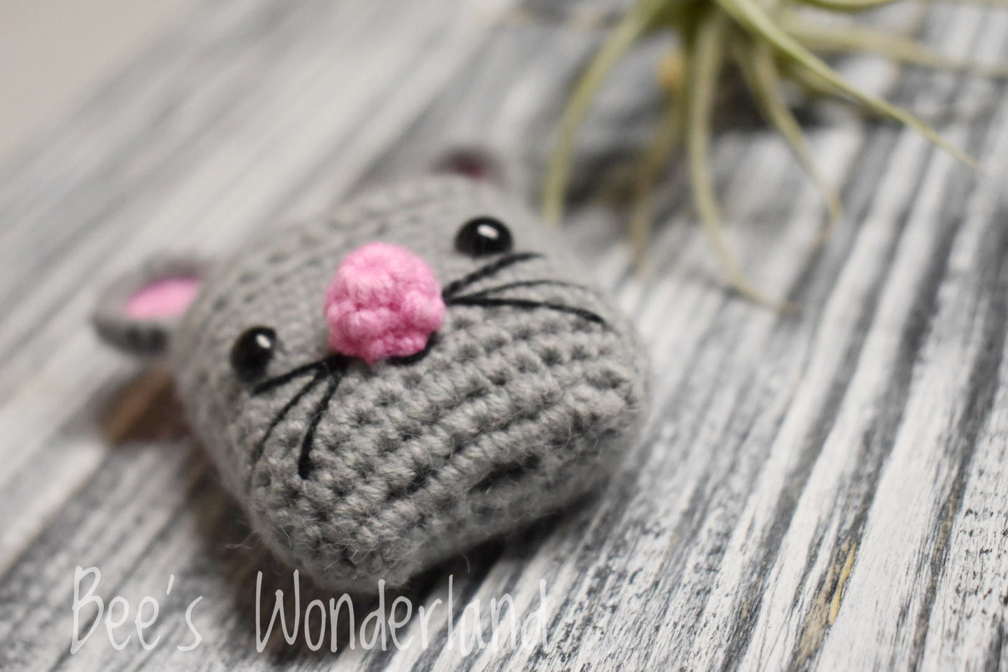 Crocheted Mouse AirPods case