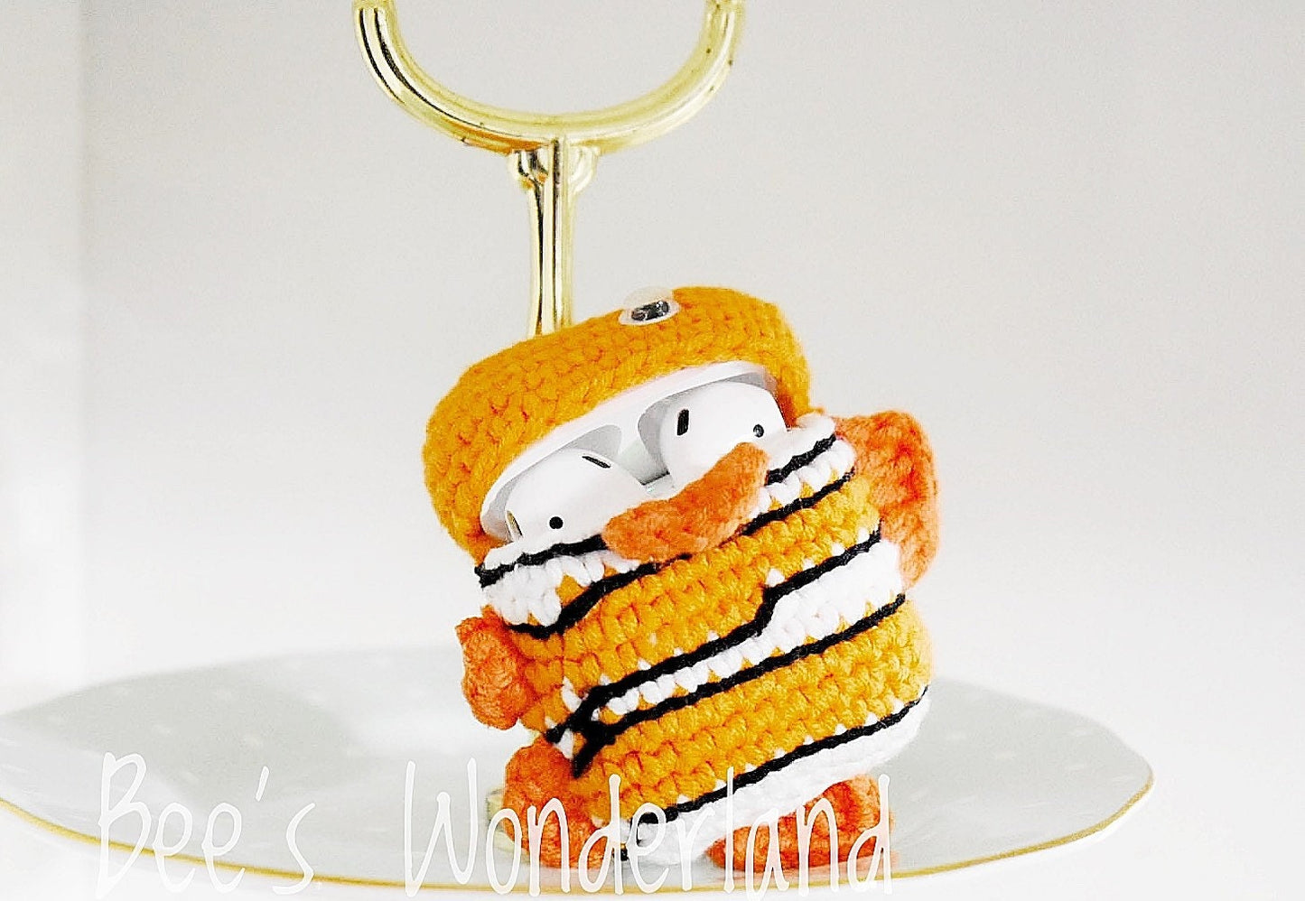 AirPod case, Crochet AirPod case, Handmade case, cute cartoon characters, stocking stuffers, Nemo AirPod case