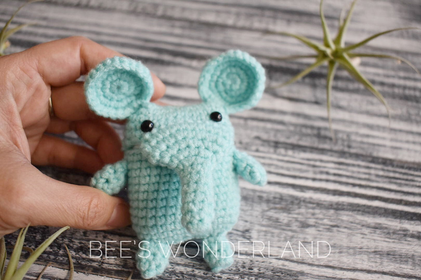 Crocheted Elephant AirPod case