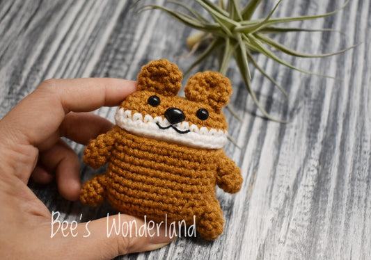 AirPod case, Crochet AirPod case, Handmade case, cute cartoon characters, stocking stuffers, Cute bear AirPod case, Woodland BearAirpod case