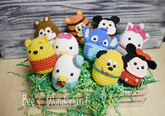 Crocheted Disney Tsum Tsum Amigurumi