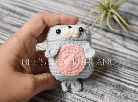 Seal Crocheted AirPod case