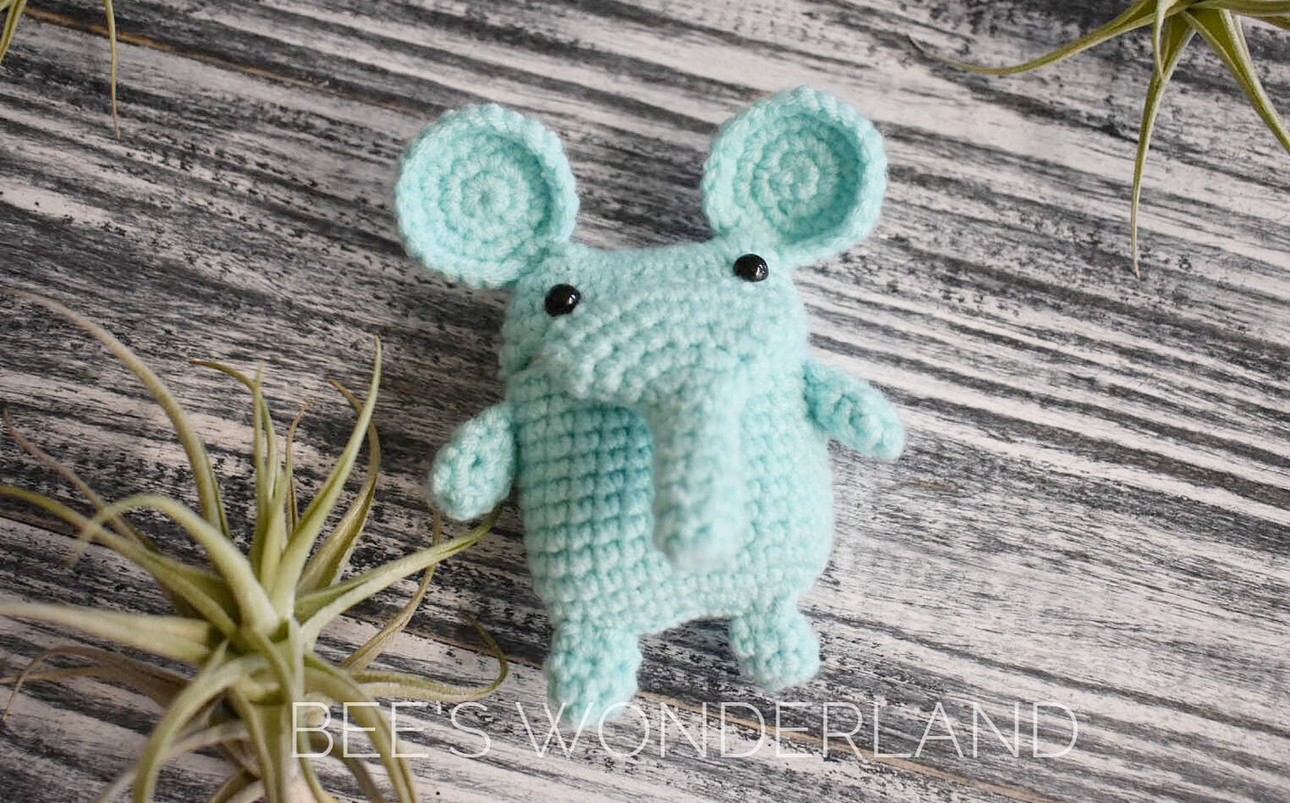 Crocheted Elephant AirPod case
