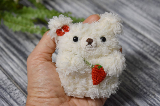 AirPod case, Crochet AirPod case, Handmade case, cute cartoon characters, stocking stuffers, Polar bear AirPod case, White Bear AirPods case