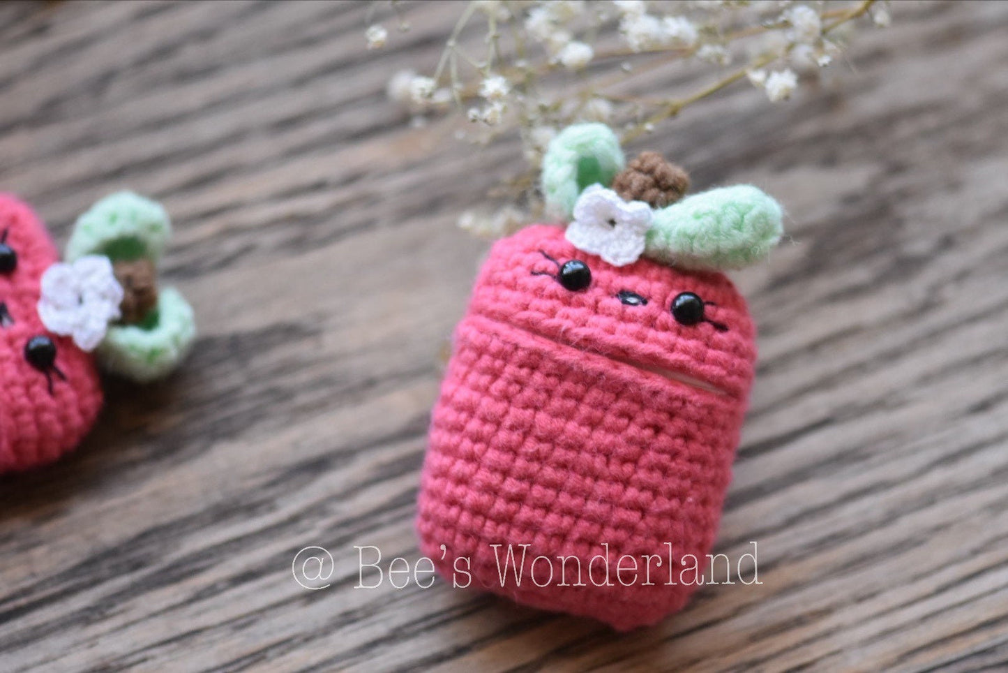 Kawaii Apple AirPod case, Crochet AirPod case, Handmade case, cute cartoon characters, stocking stuffers, pink AirPod case