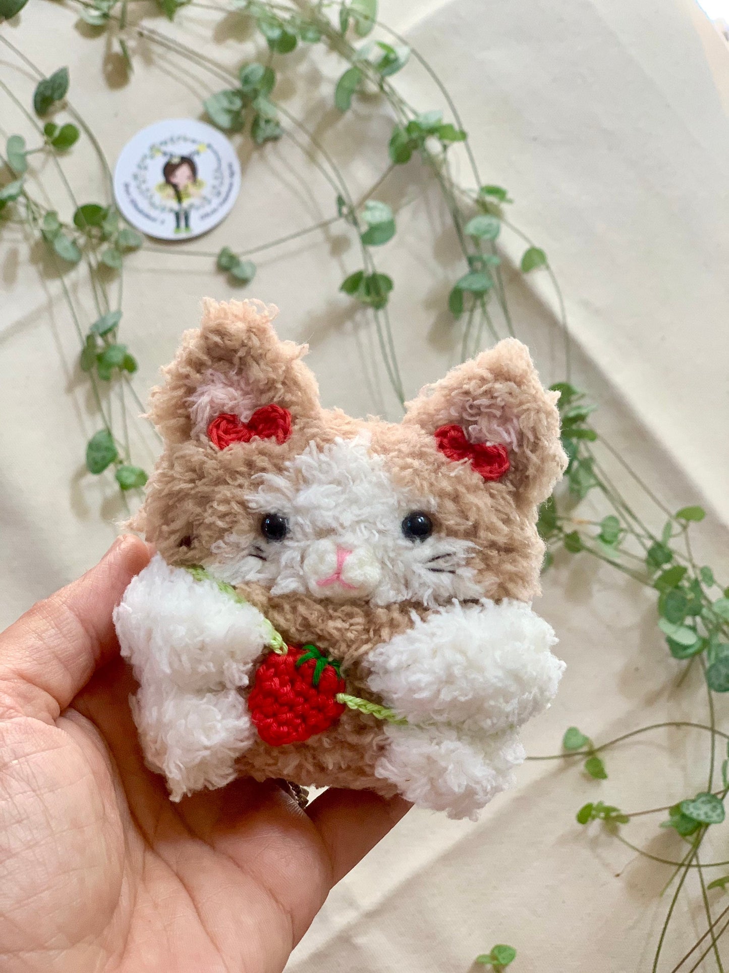 Crochet AirPod 1,2,Pro case, Handmade case, cute cartoon characters, stocking stuffers, Kitty cat AirPods Pro case, kitten AirPods Pro case