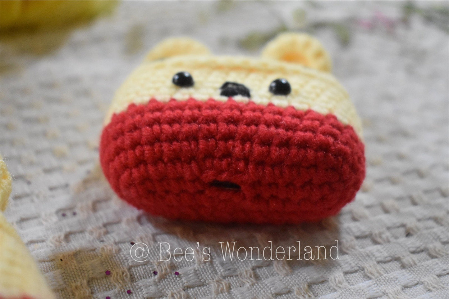 AirPods Pro crochet case, Winnie the Pooh AirPods Pro case, Handmade case, cute cat characters, stocking stuffers, cute bear AirPod case