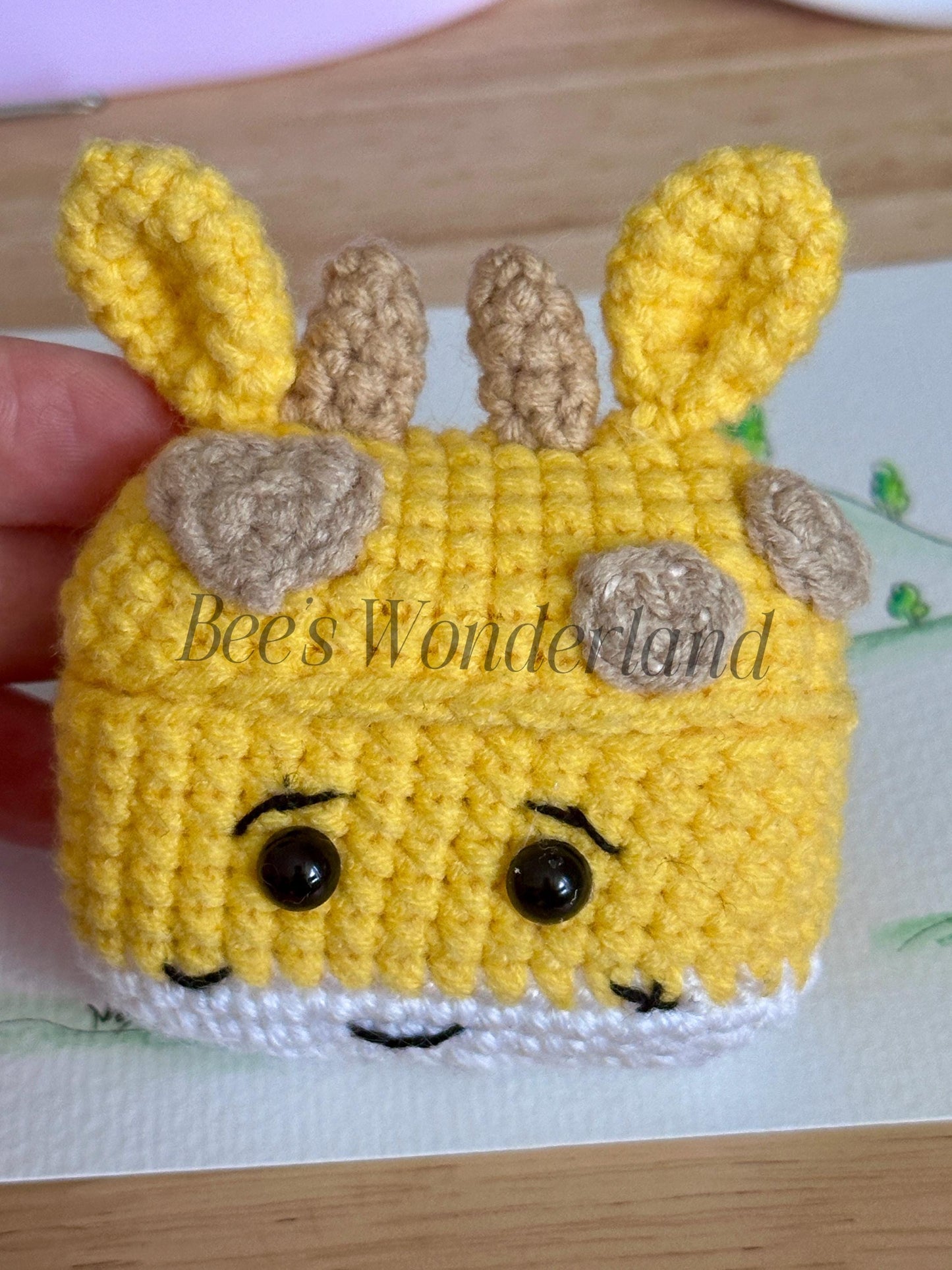 Giraffe AirPod case, Customize AirPods Pro crochet case, AirPods Pro case, Handmade case, stocking stuffers, cute AirPod case